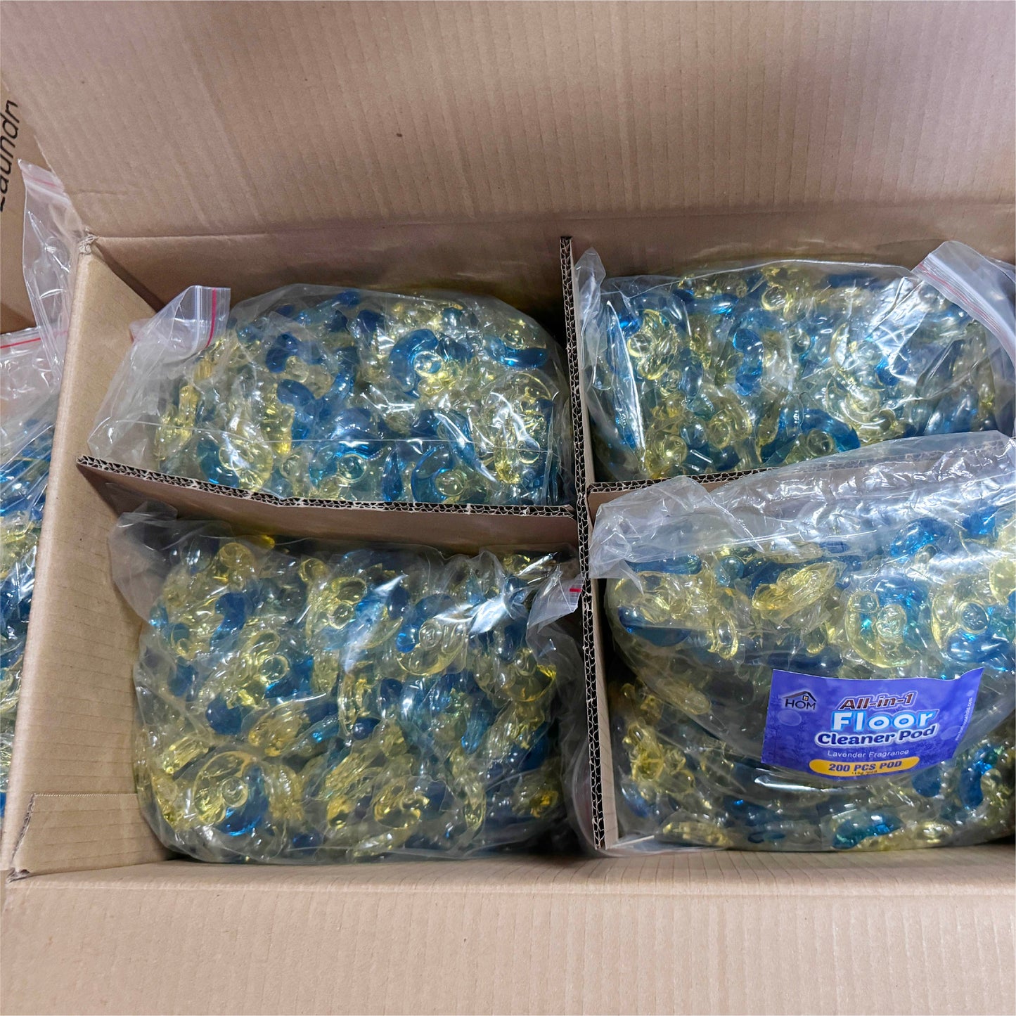 HOM All-in-1 Floor Cleaner Pods 200pcs/pack (Lavender Scent) Stock Clearance Sale