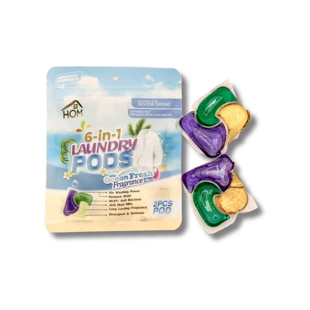 HOM Laundry Pod Travel Pack (Blooming Sakura/Ocean Fresh)
