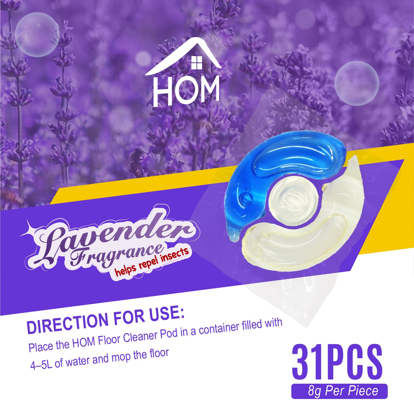 HOM ALL-IN-1 Floor Cleaner Pods (31pcs/pack)
