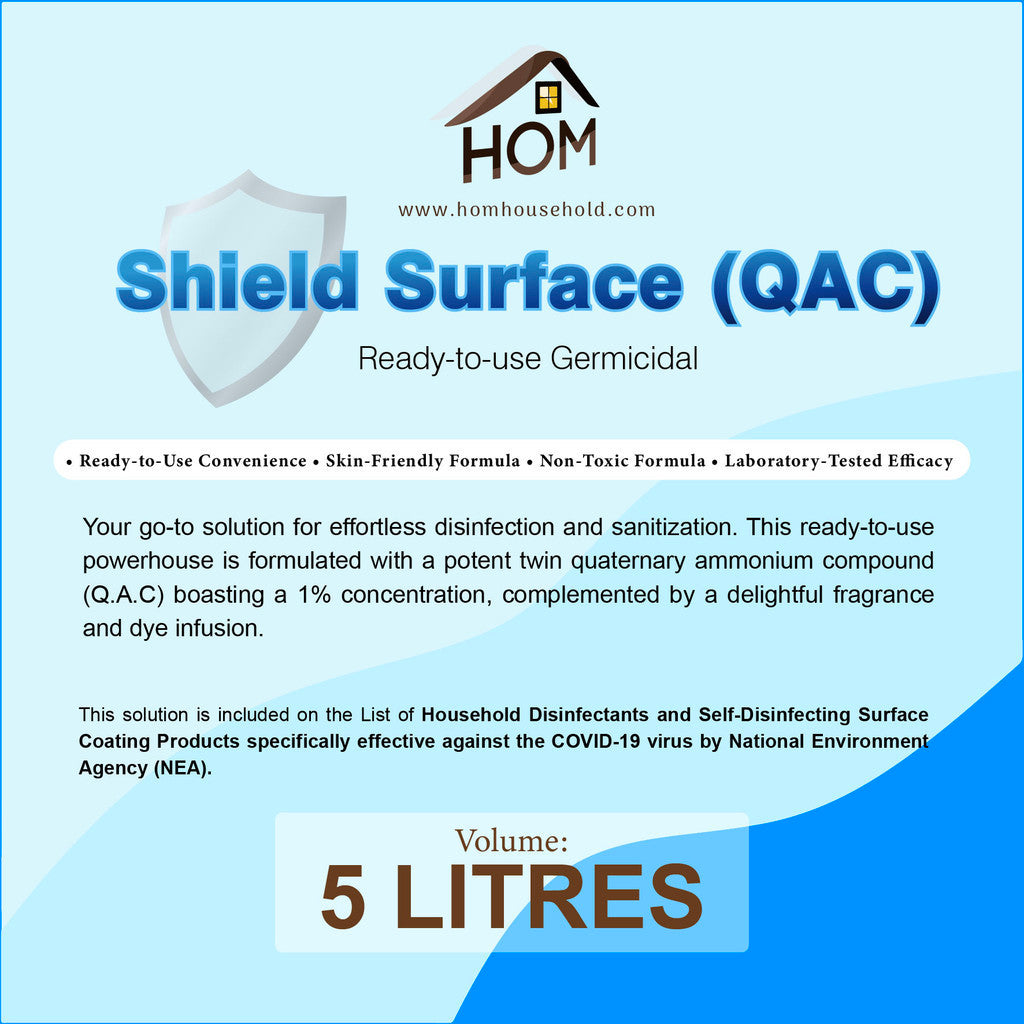 HOM Surface Shield (QAC) Ready-to-use Germicidal - 5L