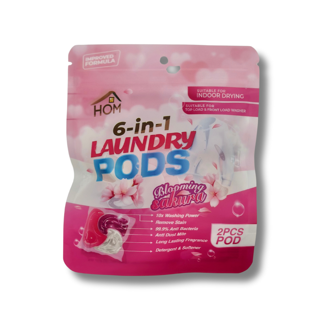 HOM Laundry Pod Travel Pack (Blooming Sakura/Ocean Fresh)